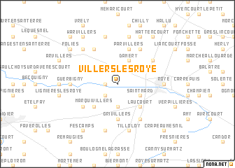 map of Villers-lès-Roye