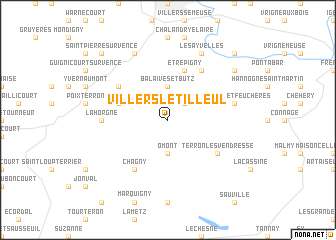 map of Villers-le-Tilleul