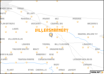 map of Villers-Marmery