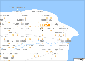 map of Villersø