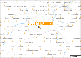 map of Villers-Plouich