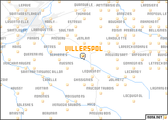 map of Villers-Pol