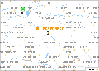 map of Villers-Robert