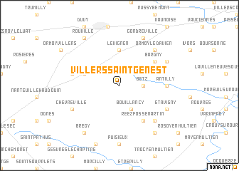 map of Villers-Saint-Genest