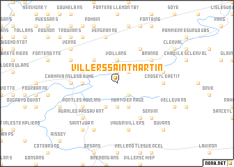 map of Villers-Saint-Martin