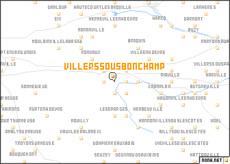 map of Villers-sous-Bonchamp