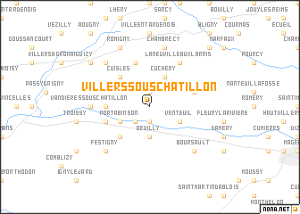 map of Villers-sous-Châtillon