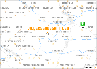 map of Villers-sous-Saint-Leu