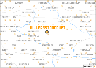 map of Villers-Stoncourt
