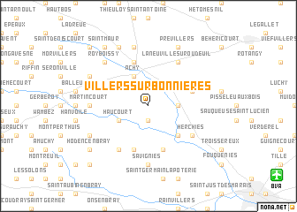 map of Villers-sur-Bonnières