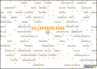 map of Villers-sur-Lesse