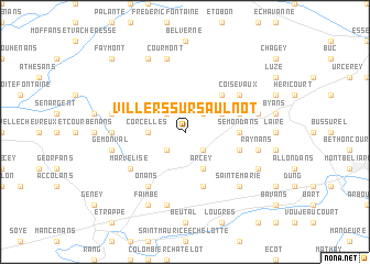 map of Villers-sur-Saulnot