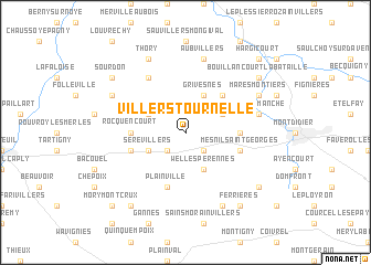 map of Villers-Tournelle