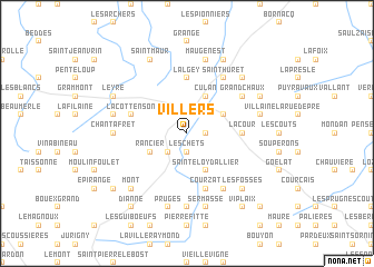 map of Villers