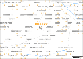 map of Villery