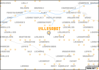 map of Villesabot