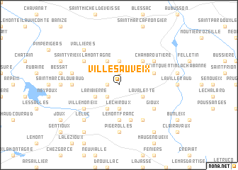 map of Villesauveix