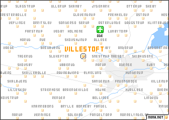 map of Villestoft