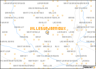 map of Ville-sur-Jarnioux