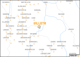 map of Villeta