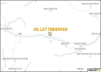 map of Villetta Barrea