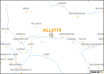 map of Villetta