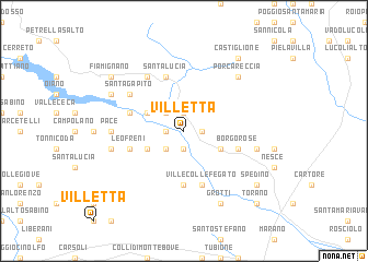 map of Villetta