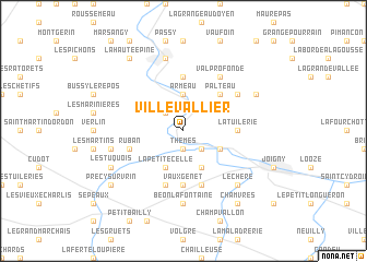 map of Villevallier