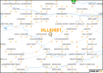 map of Villevert