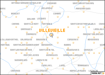map of Villevieille