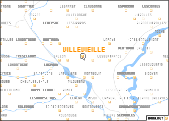 map of Villevieille