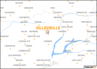map of Villevieille