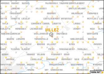 map of Villez