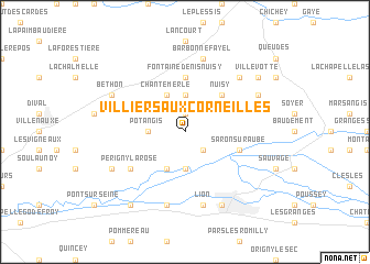 map of Villiers-aux-Corneilles