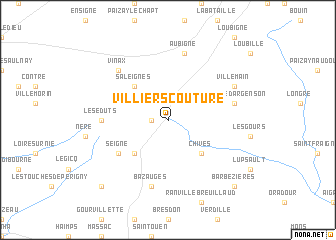 map of Villiers-Couture