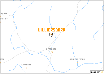 map of Villiersdorp