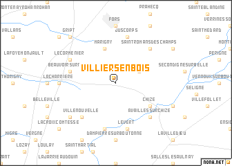 map of Villiers-en-Bois