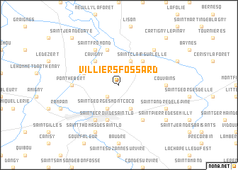 map of Villiers-Fossard