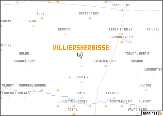 map of Villiers-Herbisse