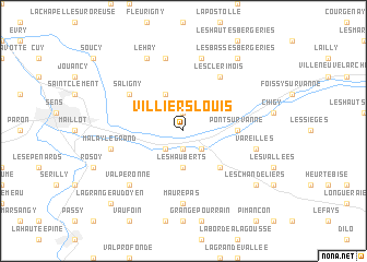 map of Villiers-Louis