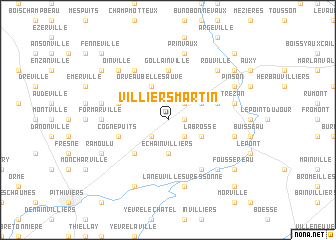 map of Villiers-Martin