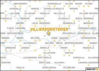 map of Villiers-Saint-Orien