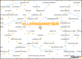 map of Villiers-sous-Mortagne