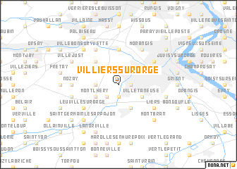 map of Villiers-sur-Orge