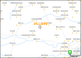 map of Villiers