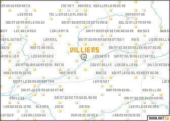 map of Villiers