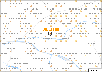 map of Villiers