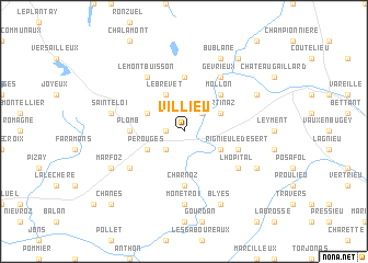 map of Villieu