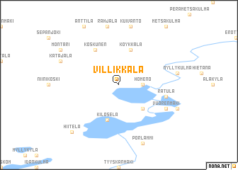 map of Villikkala