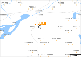 map of Villilä